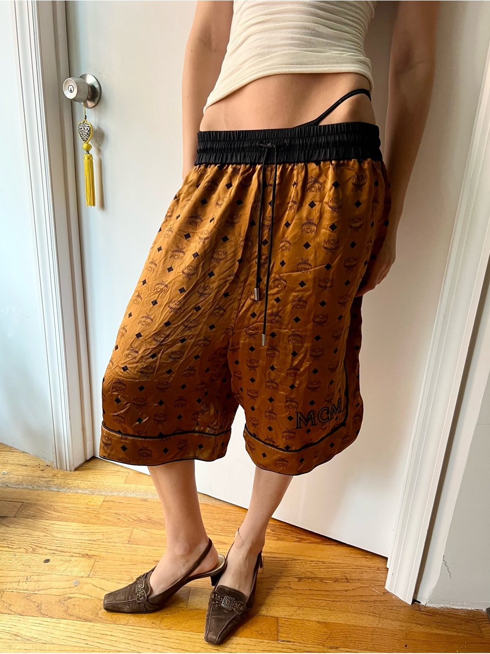 MCM luxury silk jersey shorts - Picture 3 of 15